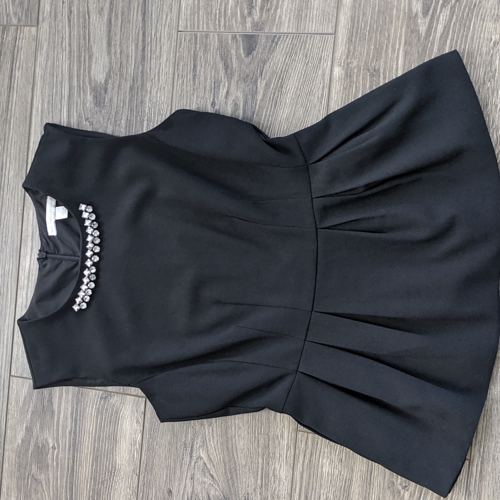 New York and Co Peplum Embellish Top